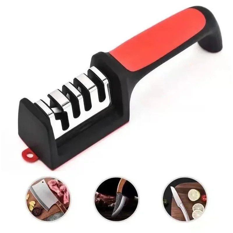 Точилка для ножей с нескользящей основой 3/4 сегментов