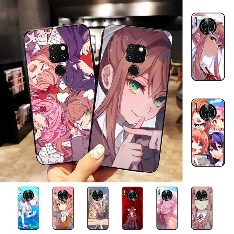 

D-Doki D-Doki Literature Club Anime Phone Case for Huawei Mate 20 10 9 40 30 lite pro X Nova 2 3i 7se
