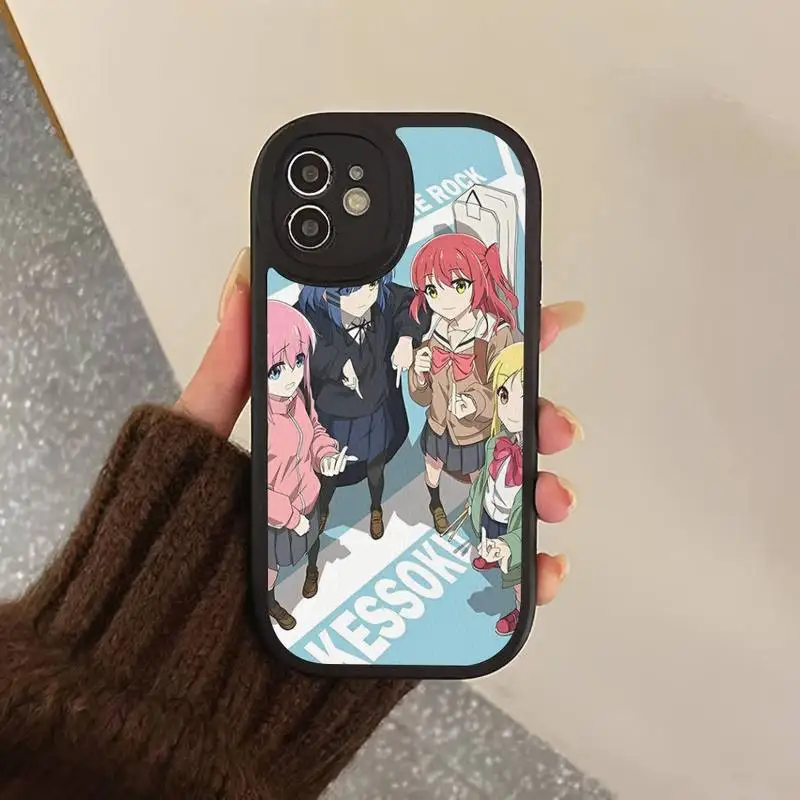 Bocchi The Rock Anime Phone Case Hard Leather Phone Case For iPhone 14 13 12 Mini 11 14 Pro Max Xs X Xr 7 8 Plus 6 6s