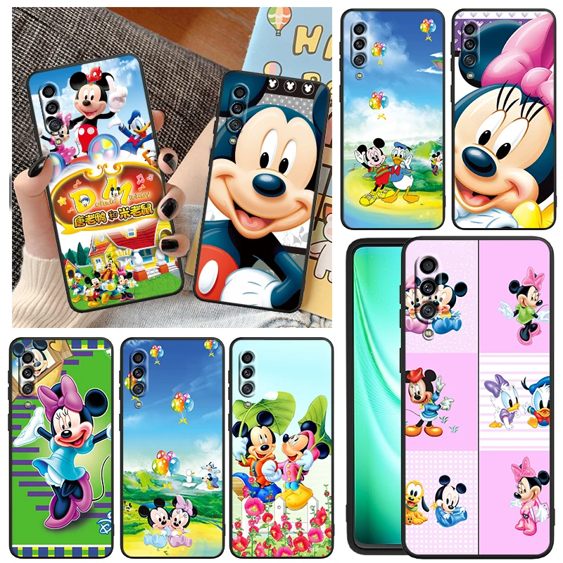 

disney cartoon mickey and minnie For Samsung Galaxy A90 A80 A70 S A60 A50S A30 S A40 S A2 A20E A20 S A10S E Black Phone Case