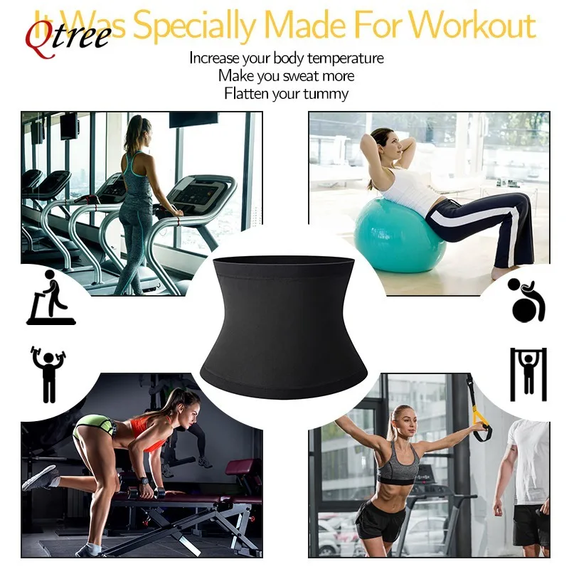 Sweat Sauna Body Shaper for Women Polymer Waist Trainer Cincher Slimming Belt Hot Neoprene-Free Belly Trimmer Tummy Control Wrap