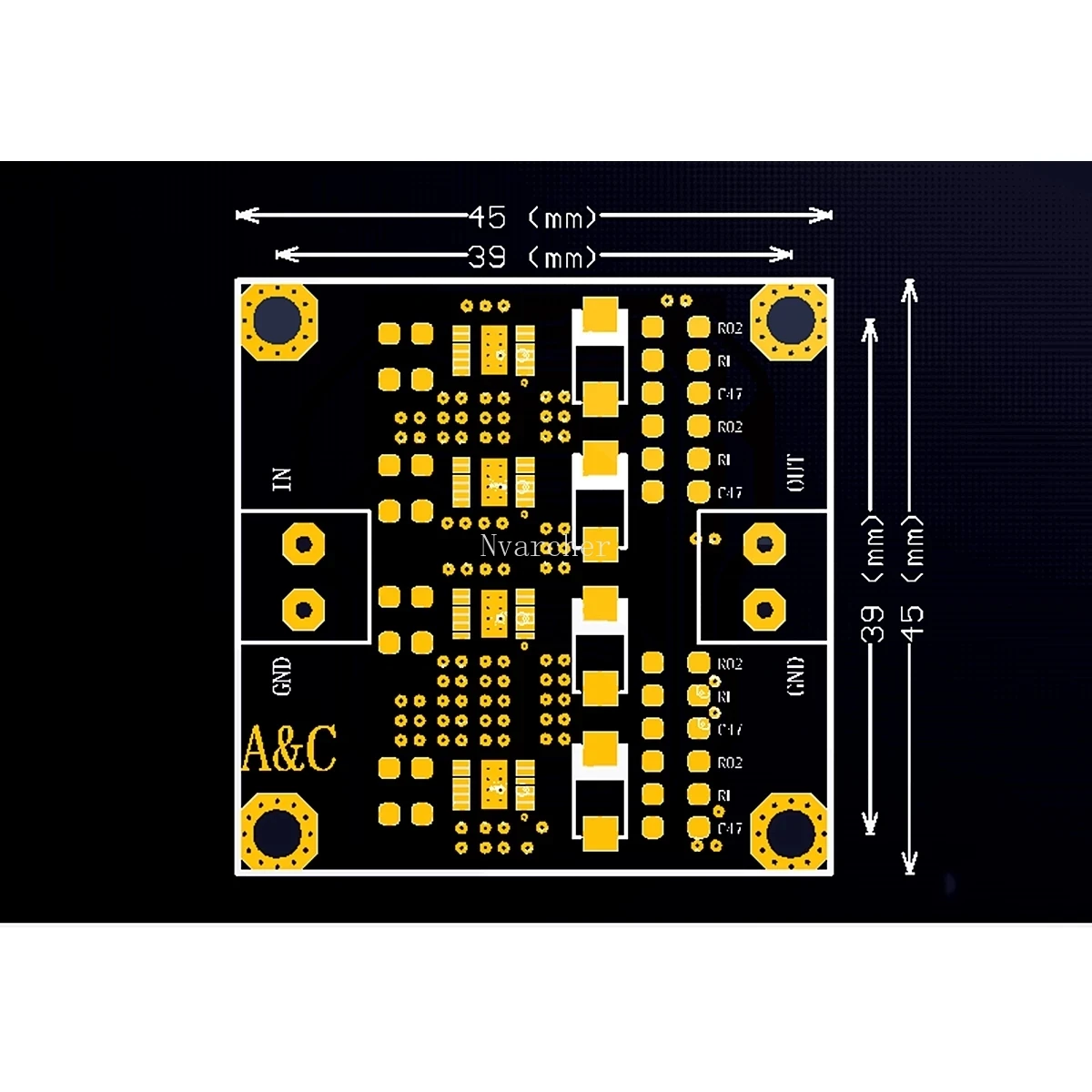 Nvarcher 4 параллельный 2A LT3045 Низкошумный линейный Регулируемый Модуль питания для