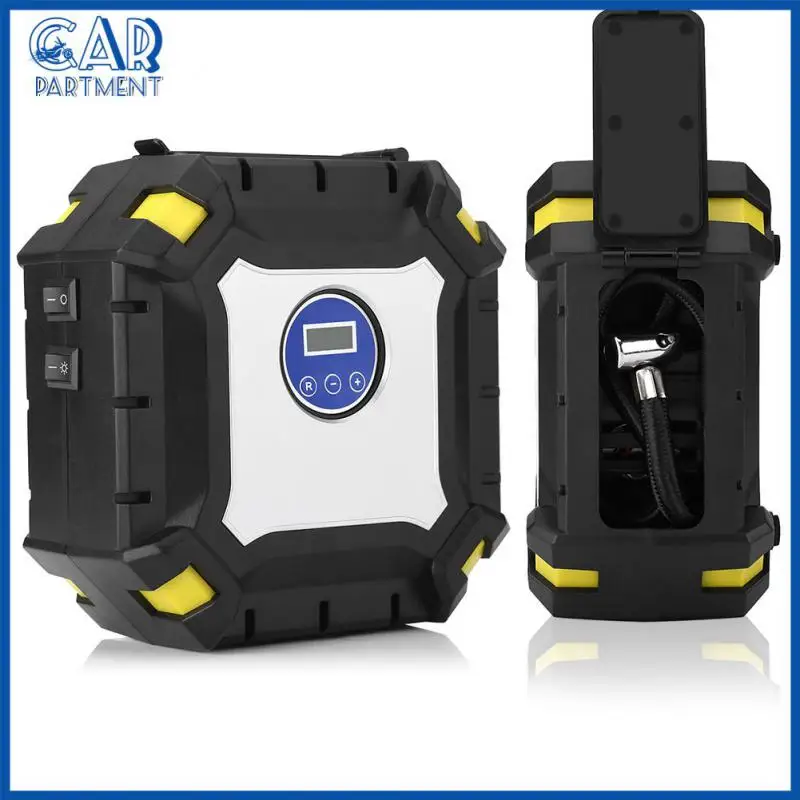 

120W 12V DC Stable Portable Mini Electric Auto Tire Inflator Pump 60PSI Power Cable with Bright Emergency LED Light