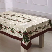 nordic christmas ribbon pattern tablecloth home dining waterproof rectangular tablecloth coffee table kitchen tablecloth nappe