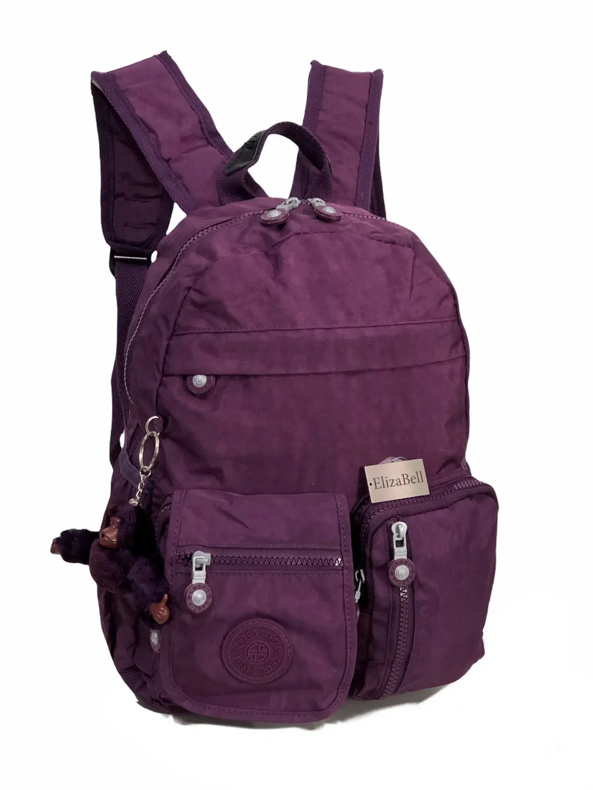 

Purple women's backpack medium size kırınkıl fabric size 34 cm30cm