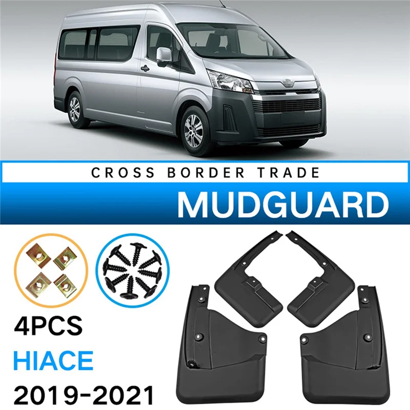 Car Mudflapor for Toyota Hiace 2019-2021 Fender Mud Guard Flap Splash Flaps Mudguards Accessories