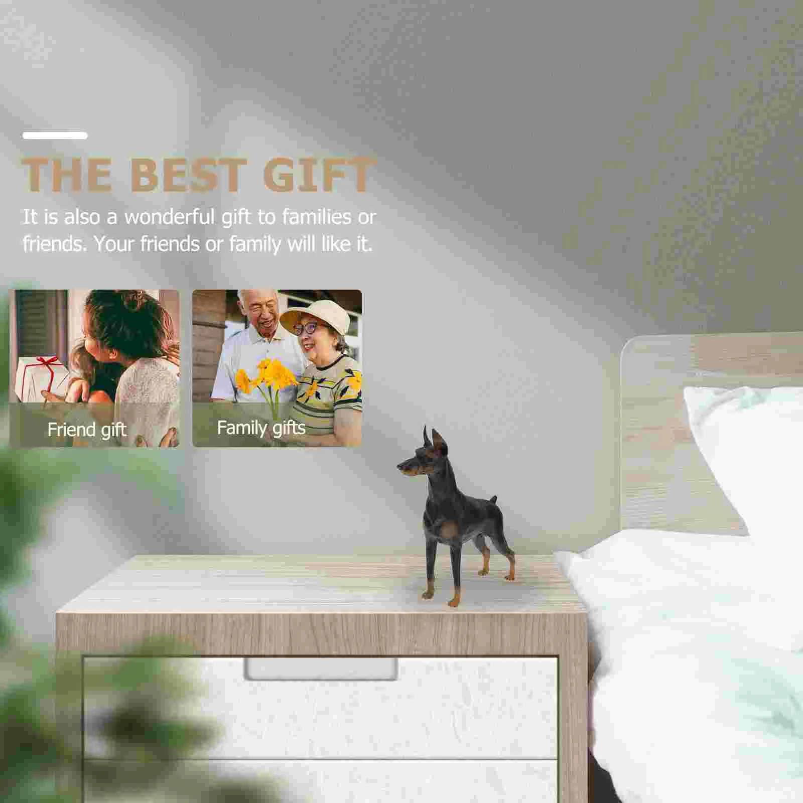 Украсьте имитацию добермана-пинчер детская игрушка реалистичная собака