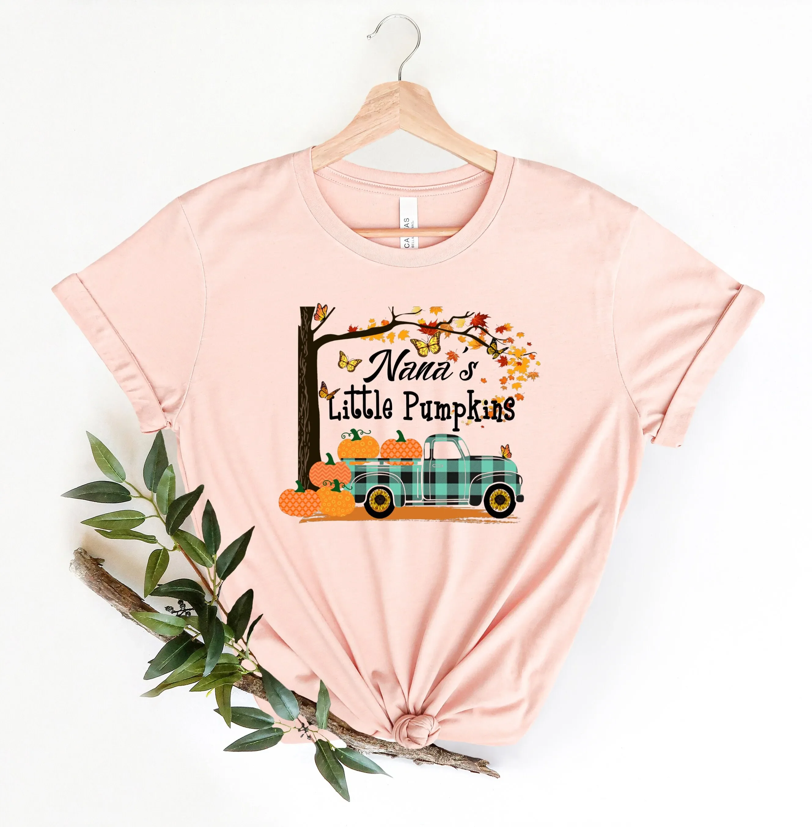 Camiseta de Nano's Little Pumpkins para mujer Día accide acci Hello отоньо