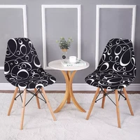 christmas printing dining chair covers modern removable anti dirty kitchen seat case stretch chair slipcovers for home banquet