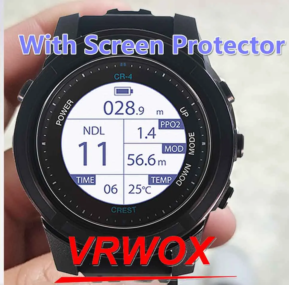 3Pcs Glass Protector For CREST CR5 CR-5  CR4 CR-4 Dive watch Tempered Screen Protector