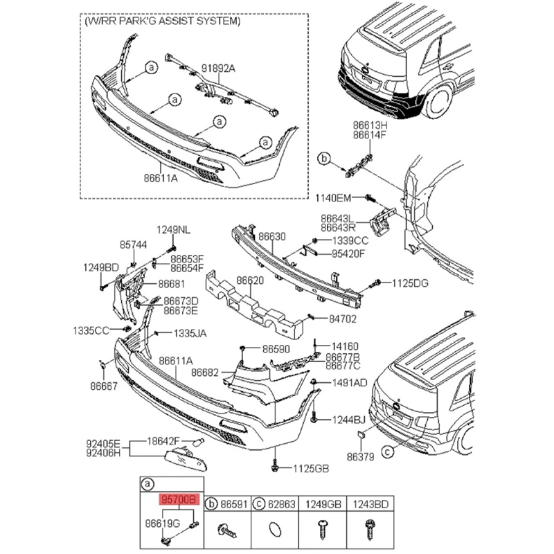 Автомобильный датчик парковки реверсивный радар для Kia Sorento 2009-2013 957002 P100 95700-2P100