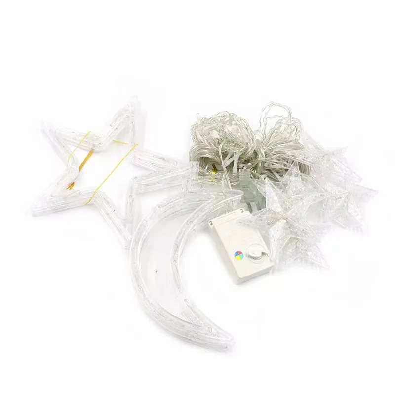 Curtain Light Collection LED Star Moon Christmas Snowflake Internet Celebrity Bedroom Room Decoration Festiva