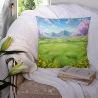 custom pillowcase japanese anime cherry blossoms cushion cover hotel car seat home decor backrest sofa pillow case 221217 55