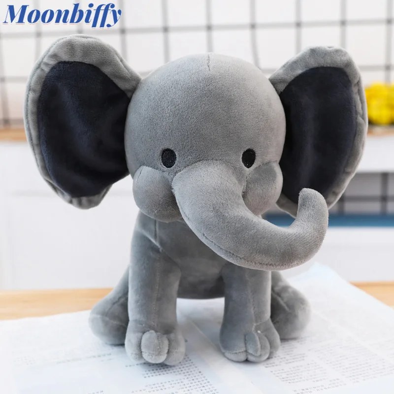 

25 см мягкая игрушка-слон для детей, мягкая игрушка-слон, оригинальный симпатичный домашний декор
