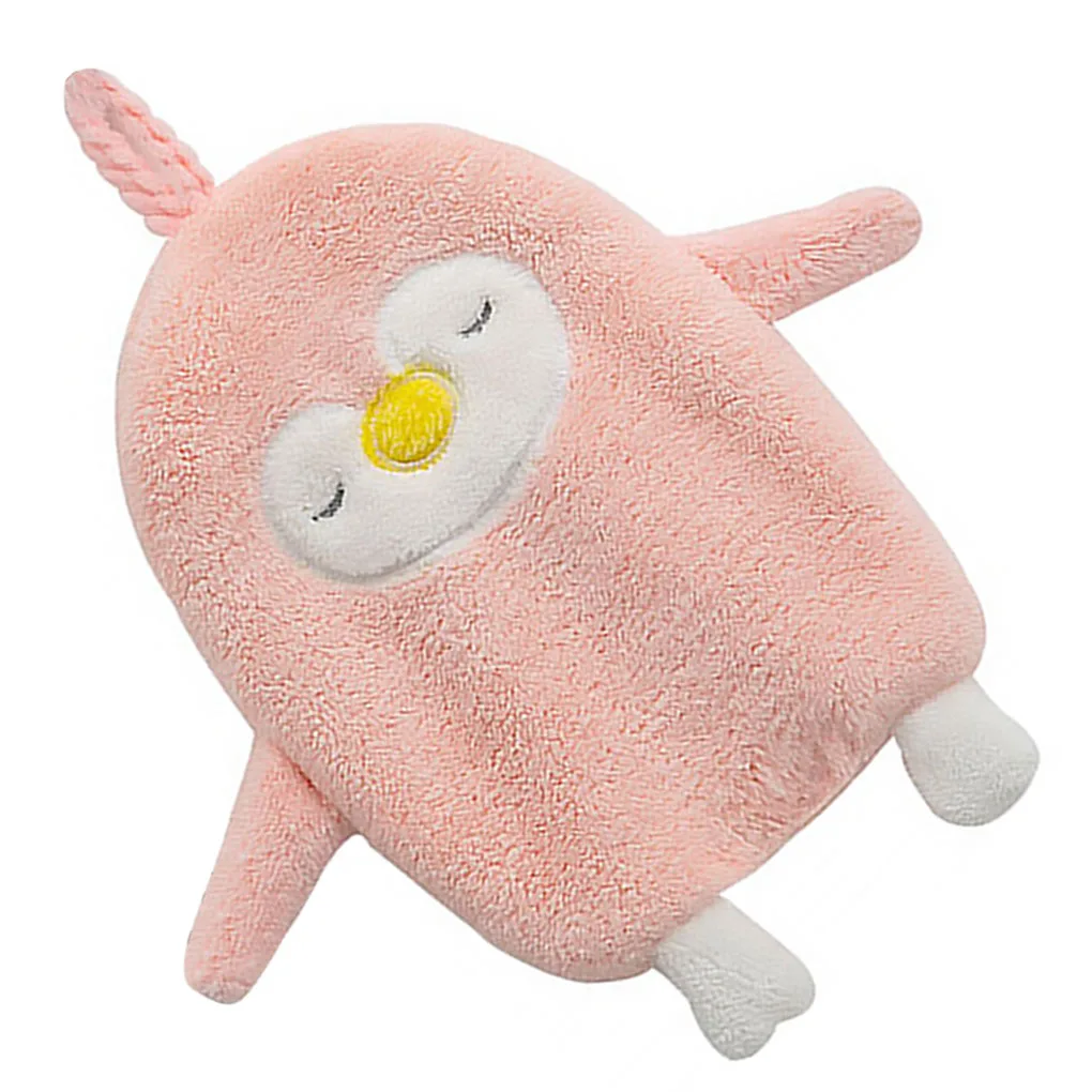 

Cartoon Coral Fleece Hand Towel Hanging Absorbent Washcloth Hand Wiping Cloth for Bathroom