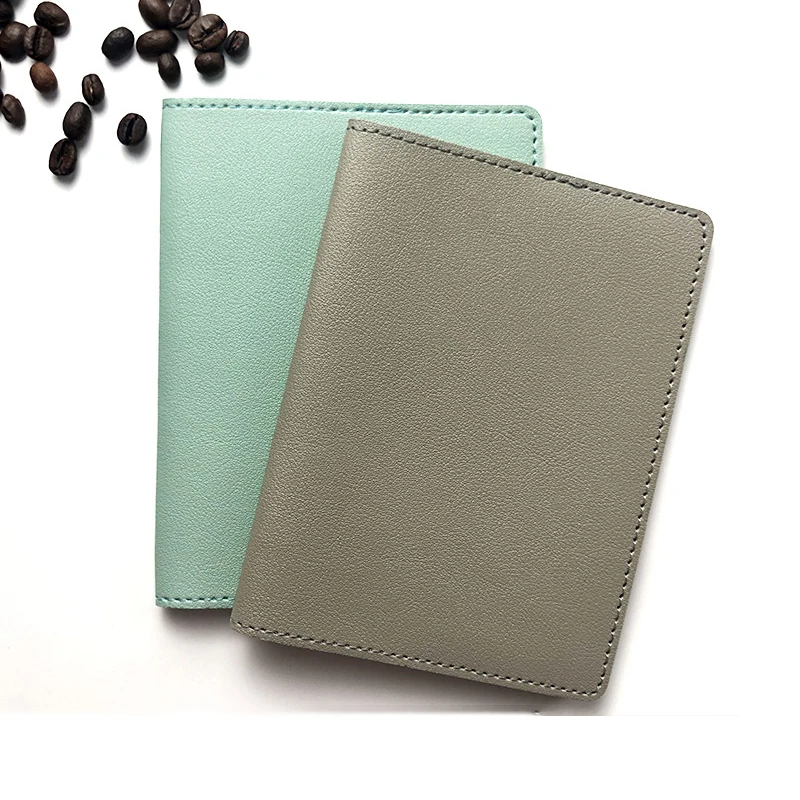 Unisex Fashion Logo Soft PU Leather Passport Cover Cards Travel Passport Holder Wallet Document Tickets Organizer Case Women Men