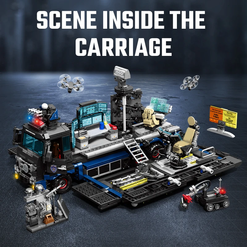 1443 шт. Детский конструктор Военная серия