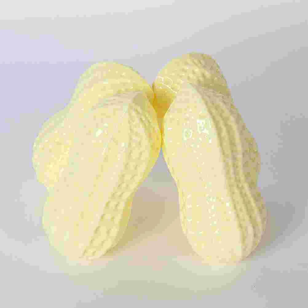 

2pcs Squishy Toys Simulation Peanut Toy Pet Toys Puppy Chewing Toy Bite-resistant Dog Plaything