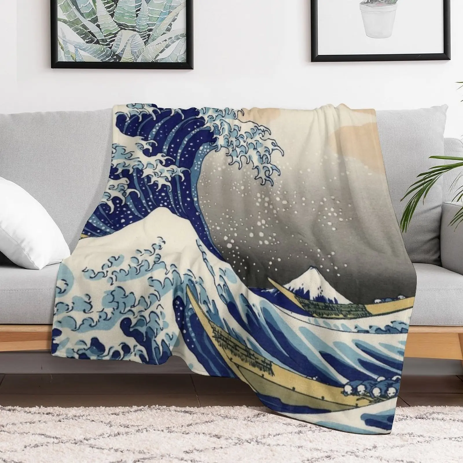 Hokusai (1760-1849) Одеяло Великая волна от Канагавы