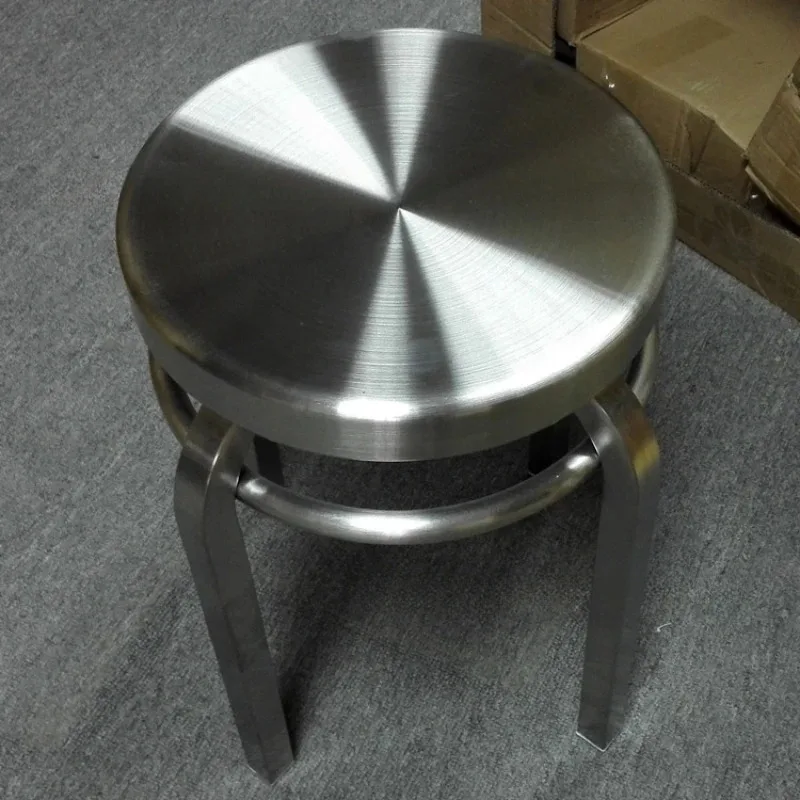 Скандинавский обеденный стул мебель для дома круглый железный табурет кухонный