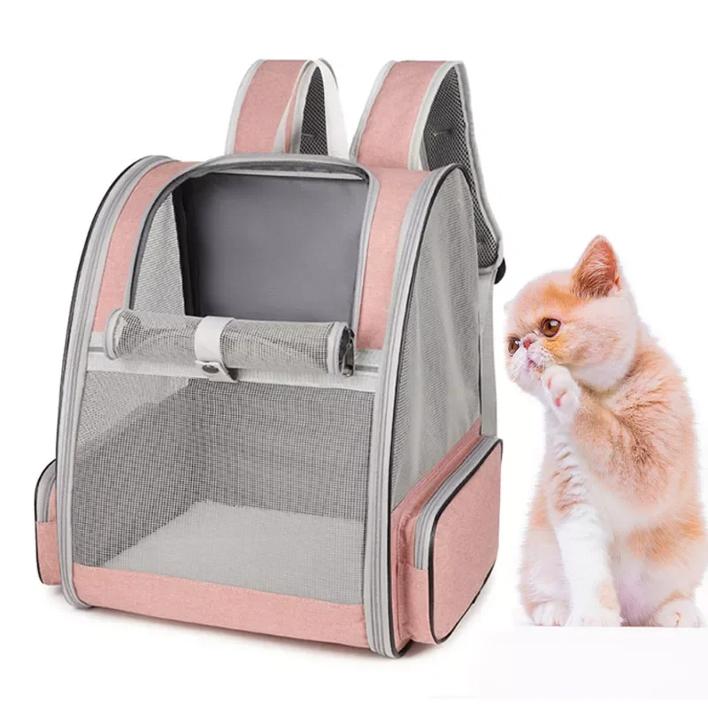 

Pet Cat Carrier Backpack Breathable Cat Travel Outdoor Shoulder Bag For Cats Small Dogs Portable Backpack Carrying Pet Supplies