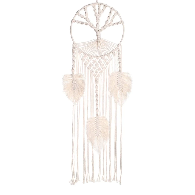 

Dream Catcher Home Macrame Wall Hanging For Room Decoration Boho Chic Woven Tapestry Bohemian Tassel For Children's Room