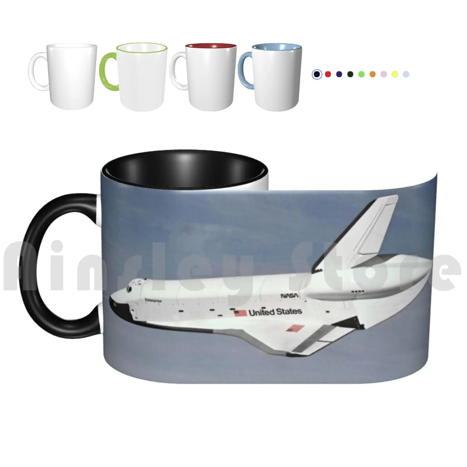 

1774. Предприятие приземляется в Edwards керамические кофейные чашки кружки космическое исследование Космический Шаттл прототип предприятия ша...