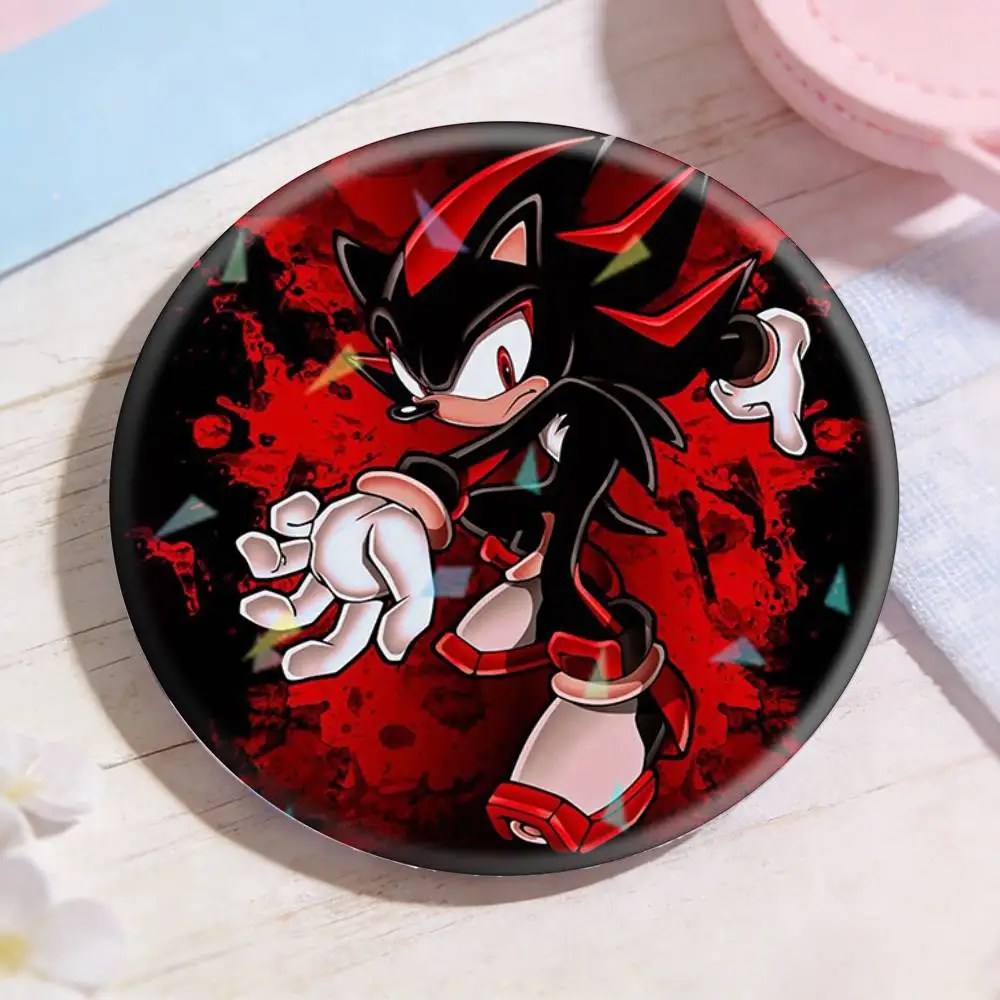 Фото Значки-броши Shadows S-Sonics Hedgehog: нишевый дизайн, креативные аксессуары для рюкзаков и лацканов №3