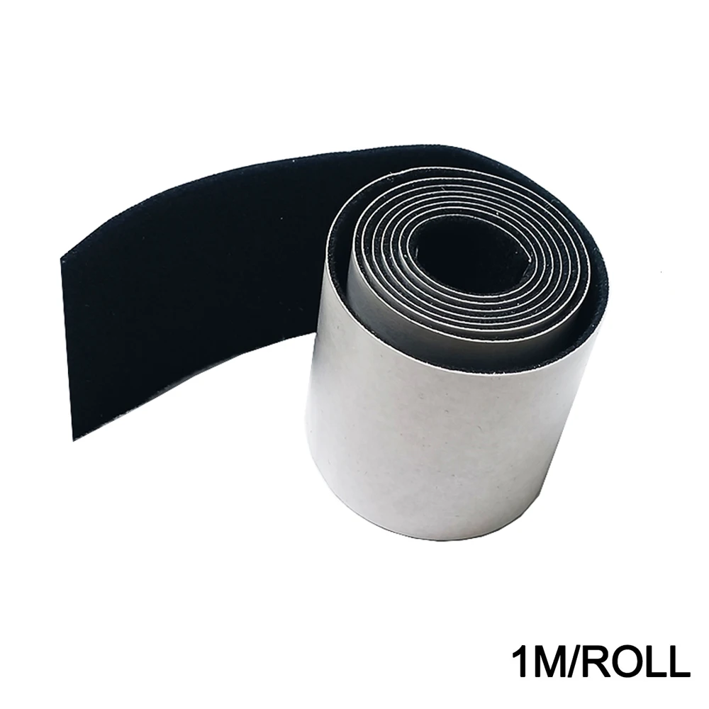 

1 м/рулон, черный тканевый фетр с самоклеящимся клеем для скребка для автомобильной пленки, ширина фетра 4,8 см, запасные части в режиме ожидания