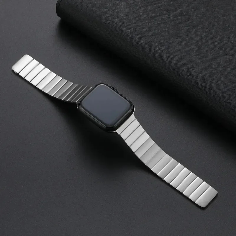

Магнитная стальная полоса для Apple Watch Ultra Band 49 мм 8 7 6 5 4 Se 45 мм 41 мм 44 мм 40 мм, браслет из нержавеющей стали для Iwatch 42 мм 38 мм