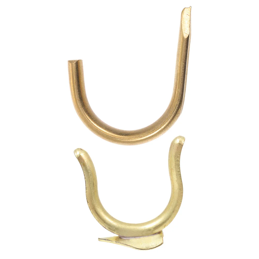 

1 Set Durable Copper Trumpet Finger Hooks Professional Trumpet Parts (Golden)
