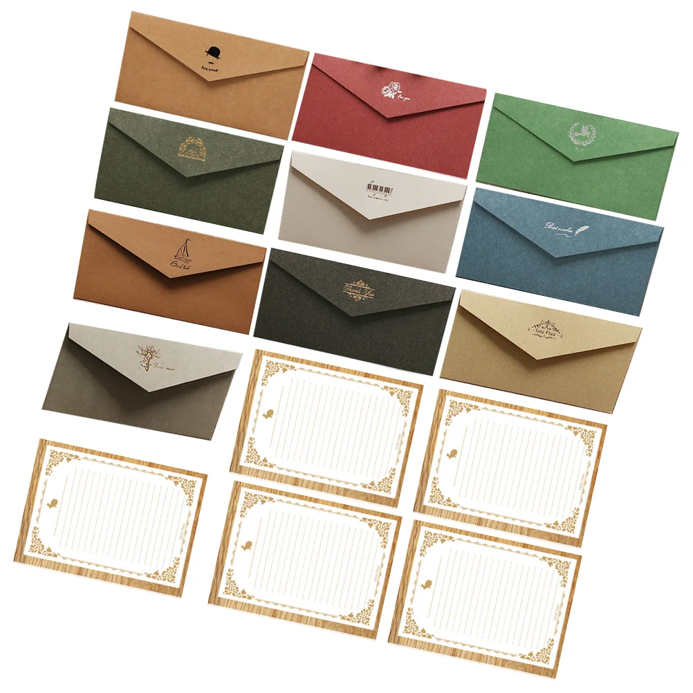 

10 Sets Gift Photo Replacement Cover Decorative Envelope Envelope For Letter for Blessing Invitation Greeting