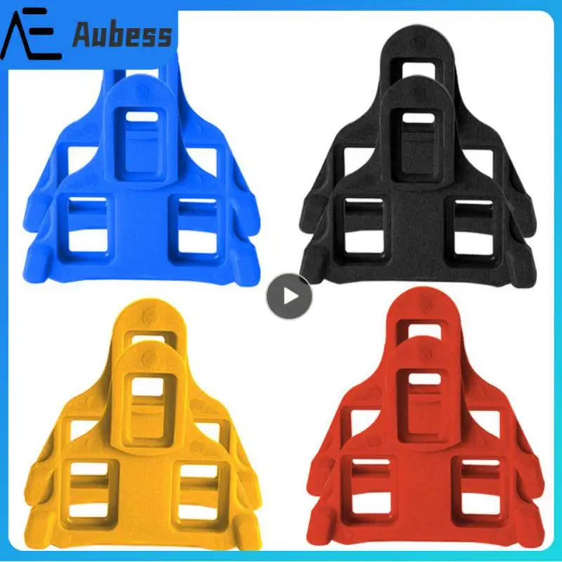 

1pair Riding Shoes Lock Plate Durable Universal Bicycle Pedal Cleat Lock Card Multiple Colors High Quality Bicycle Pedal