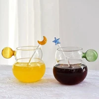 espresso cups small cups home glass ball handle coffee cup tea water cup saucer steak juice bucket table decor