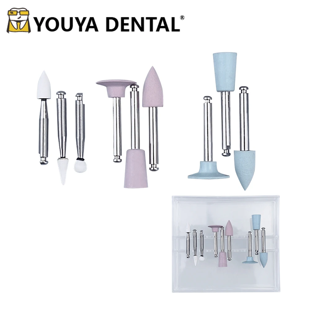 

9pcs/box Dental Composite Polishing Kits For Low-Speed Handpiece Contra Angle Kit Dental Composite Polishing Materials