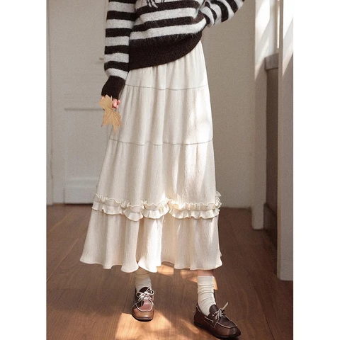 ALXNAN Повседневная юбка из полиэстера  L50918-1