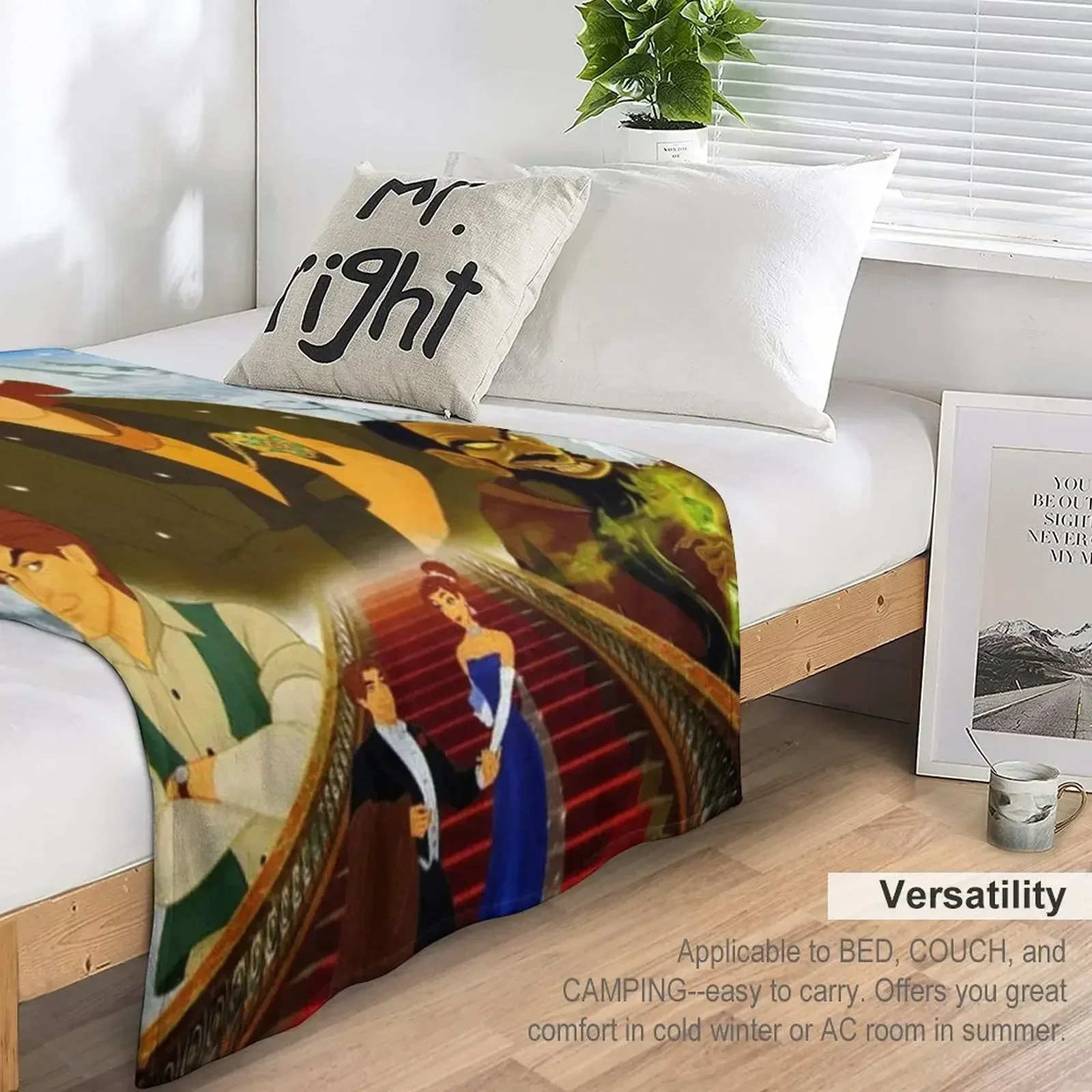 Классическое одеяло с плакатом Anastasia теплая зима на зиму одеяла