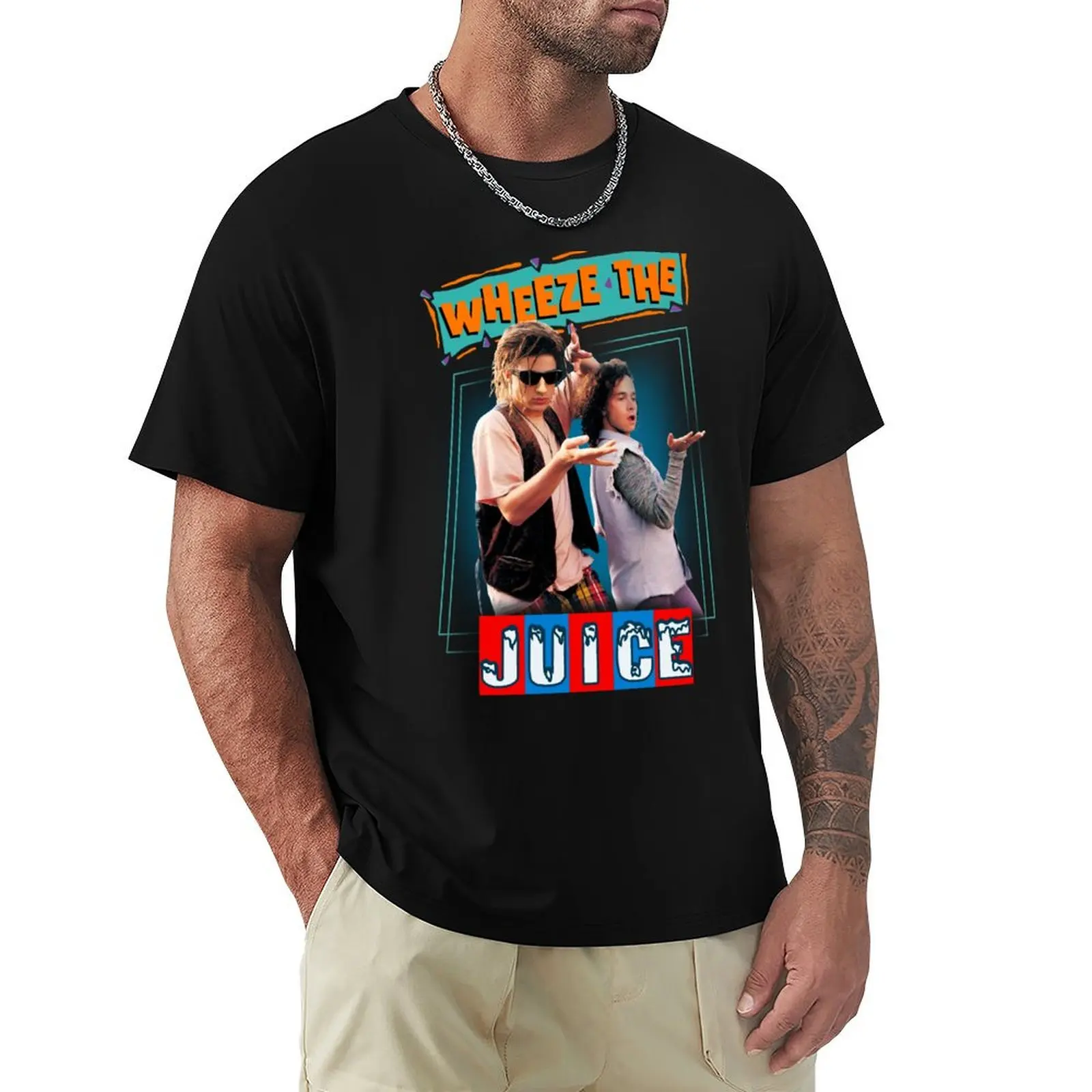 Фото Футболка Wheeze The Juice, летняя футболка больших размеров с короткими рукавами №1