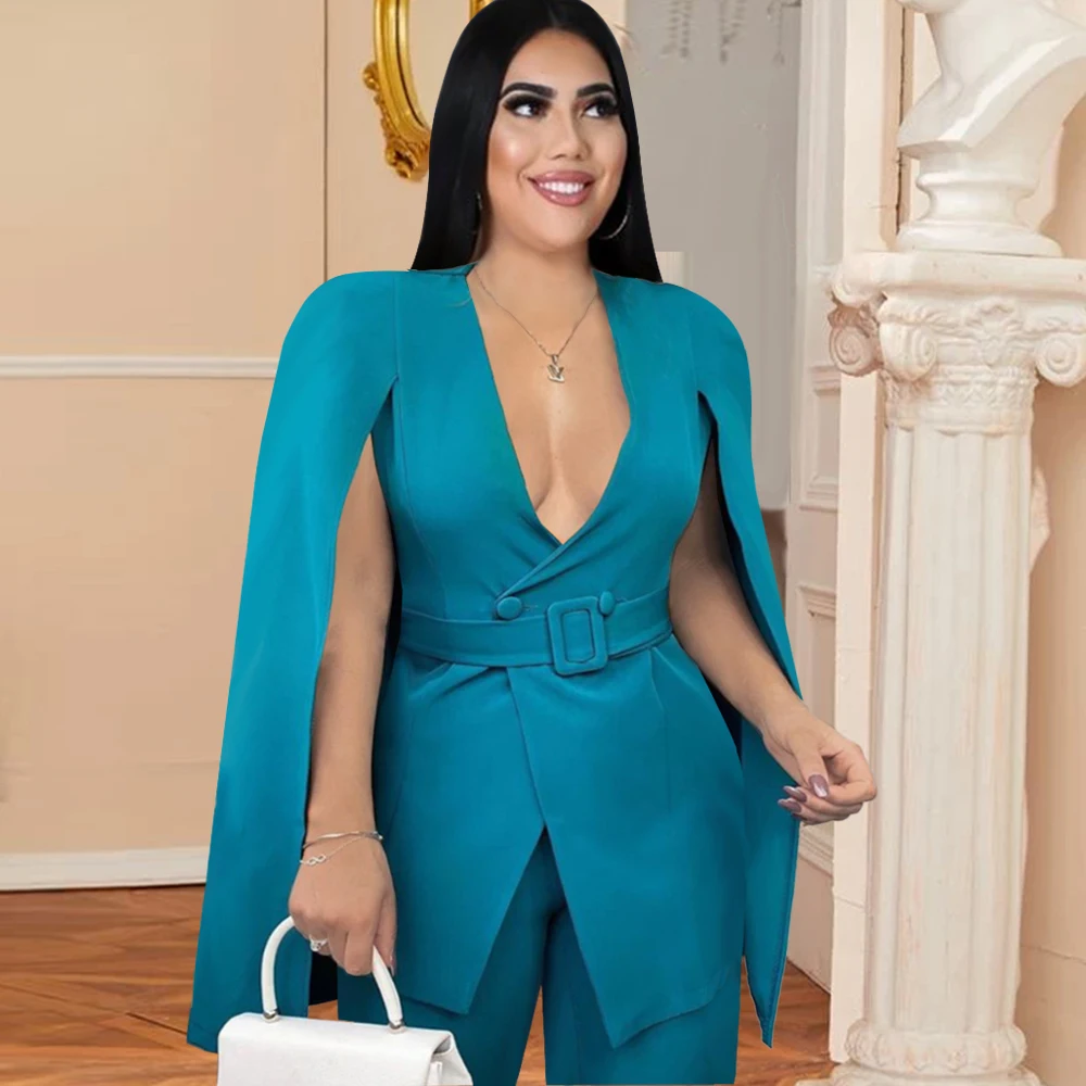 

Пикантные блейзеры с глубоким V-образным вырезом, рукава с ремешком на талии, приталенные блейзеры, женские элегантные модные блейзеры для о...