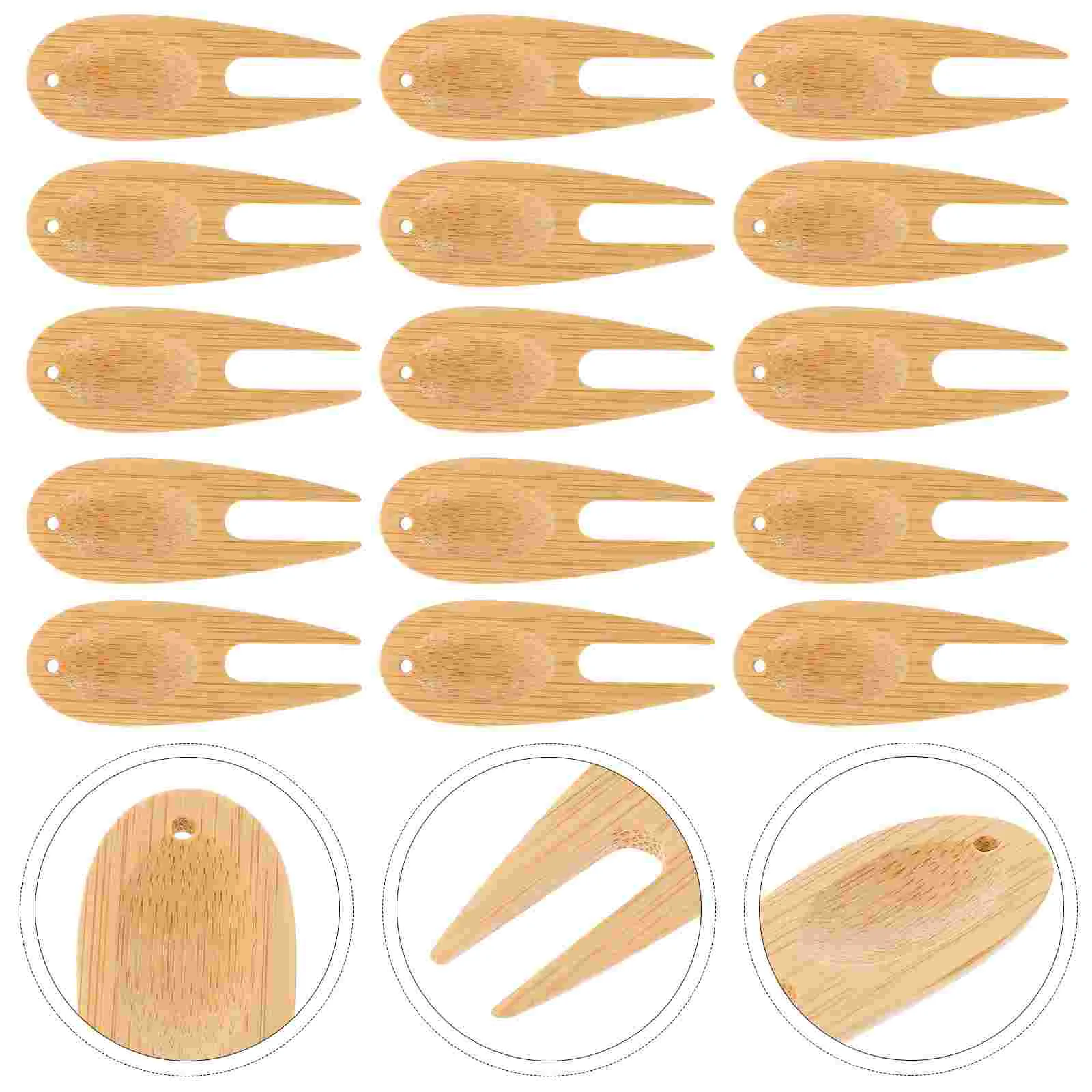 

15Pcs Fork Green Lawn Repair Fork Golfs Lawn Repair Tool Golfs Divot Tool Divot Tool Golfs Repair Tool
