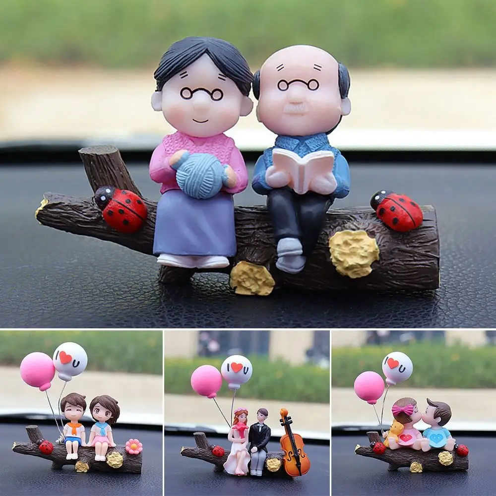 

Gifts Cartoon Couples Auto Interior Decoration Car Decoration Perfume Clip Ornaments Dashboard Figurine Accessories