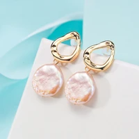 pearl drop dangle earrings for women vintage sweet baroque pearl earring wedding party jewelry accessories christmas gift mujer