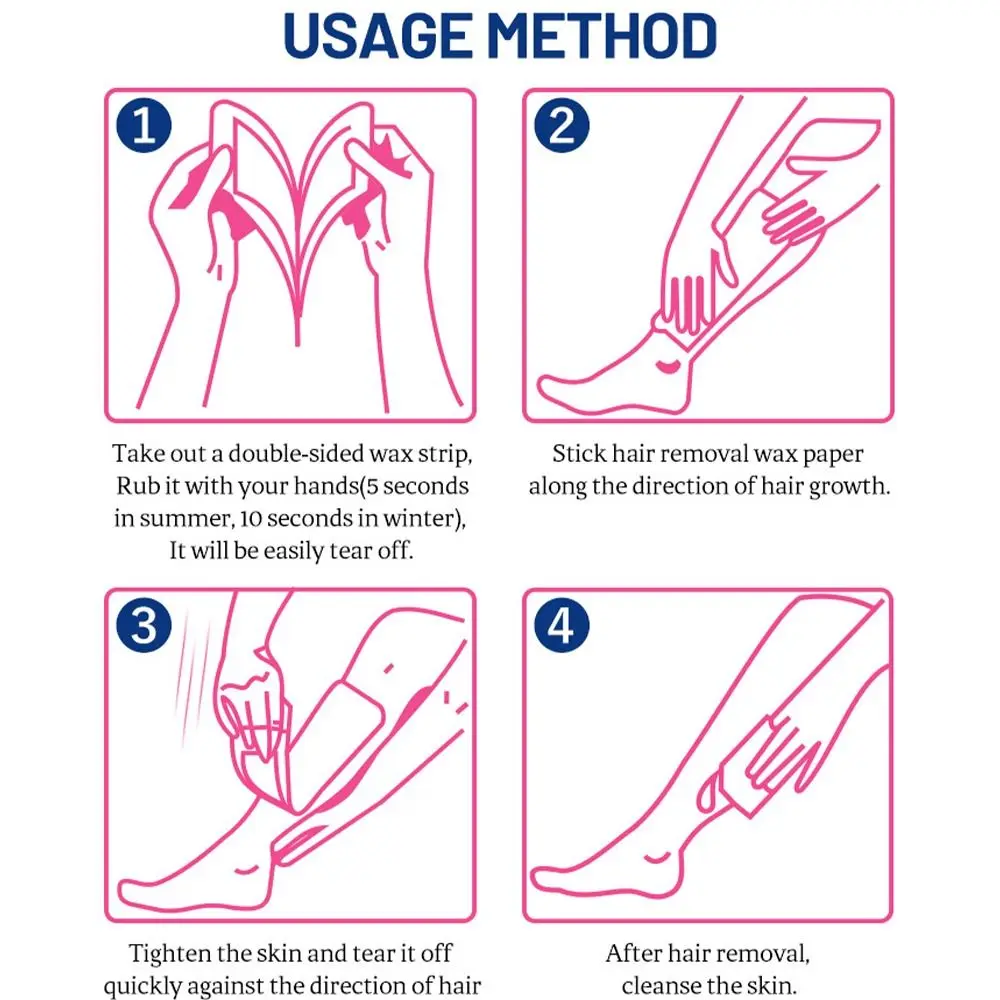 20 шт./набор Восковая бумага для удаления волос