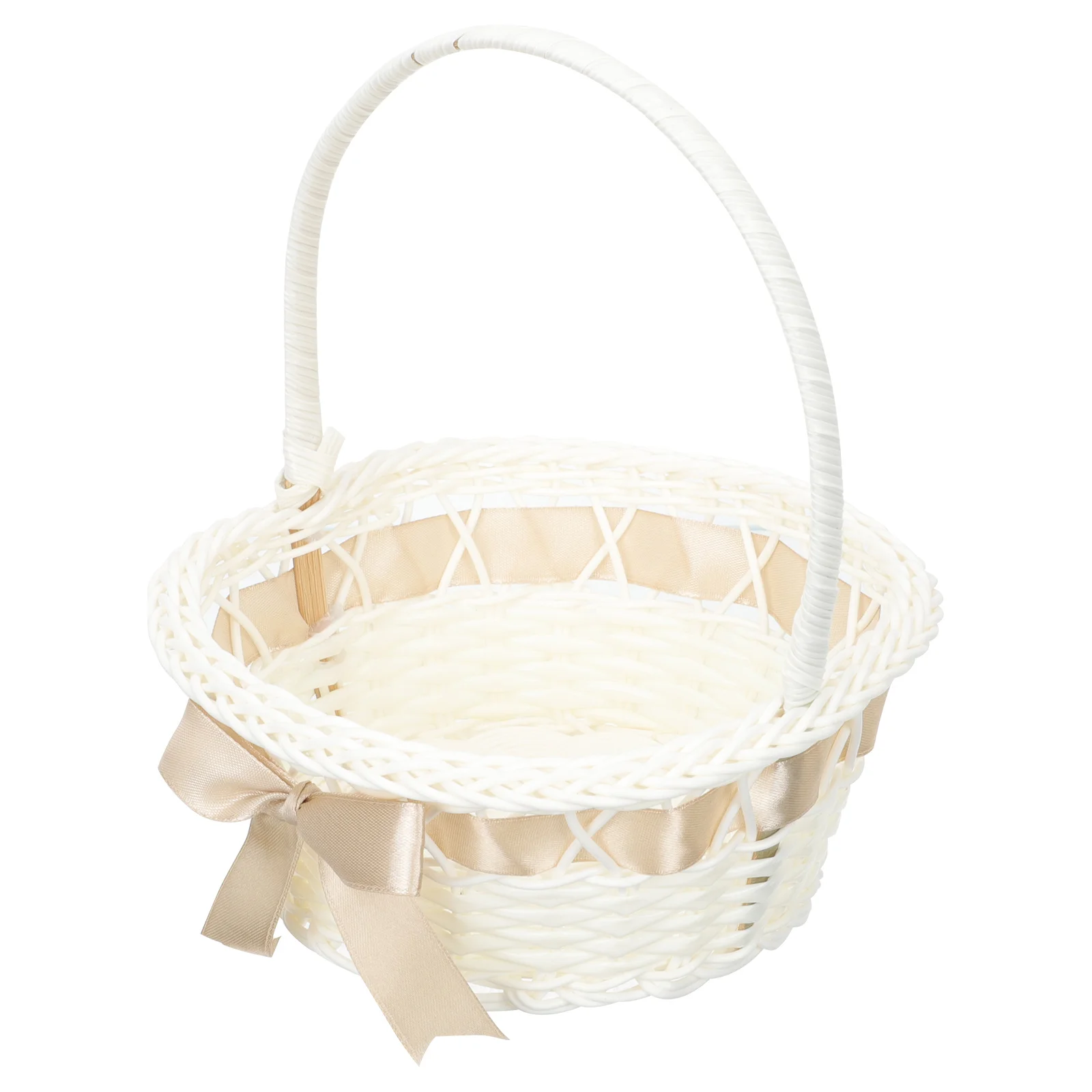 

Basket Flower Girl Baskets Wedding Wovenhandle Wickersmall Rattan Storage Weddings Easter Picnic Rustic Arrangement Planter