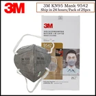 3M 9542 KN95 противопылевая маска с активированным углем Одноразовый Респиратор для частиц индивидуальная упаковка Подлинная маска 3M GM003
