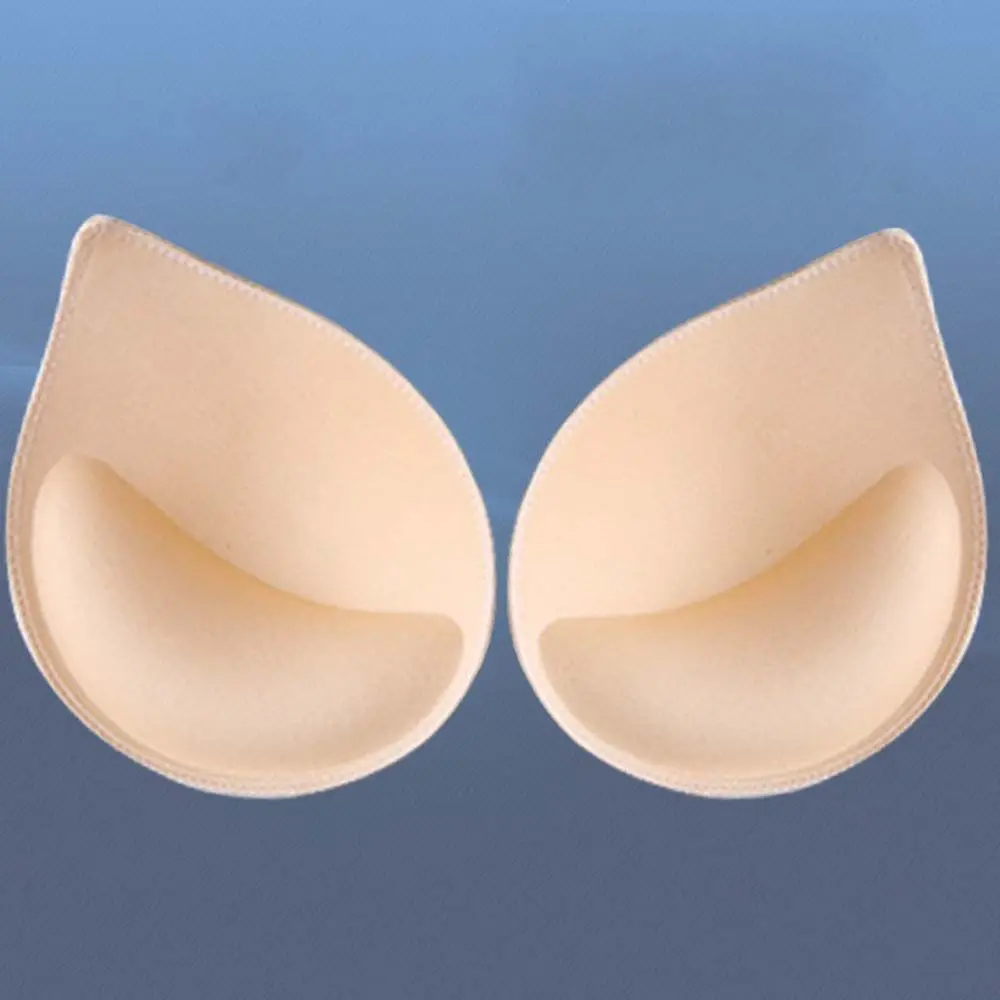 

1Pair Sponge Bra Pads Push Up Breast Enhancer Removable Bra Padding Inserts Cups for Swimsuit Bikini Padding Intimates