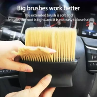 1 pcs multi functional auto interior detail brush car air conditioning air outlet cleaning brush dust removal tool car wash