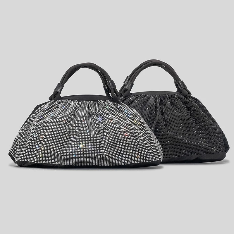 Designer Capacity Shoulder Bags with Sparkling Diamonds for Travel or Party
