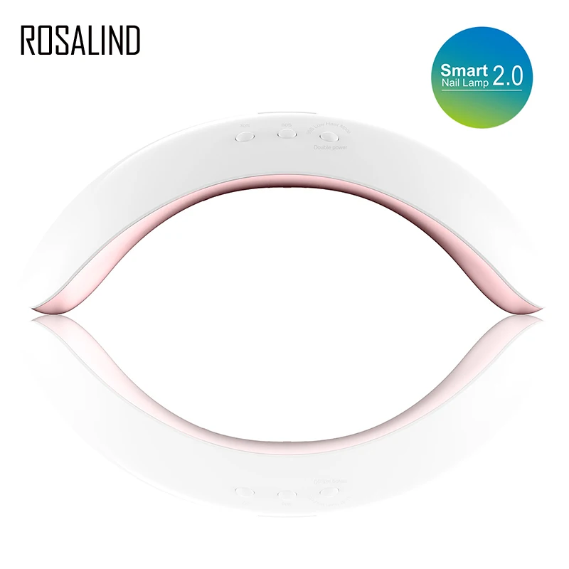 

ROSALIND Nail Dryer 48W for Manicure Dryer Tool Cured Gel Lacquer Metal Bottom Smart Lamp Nail Art Tools UV LED Lamp Electric EU