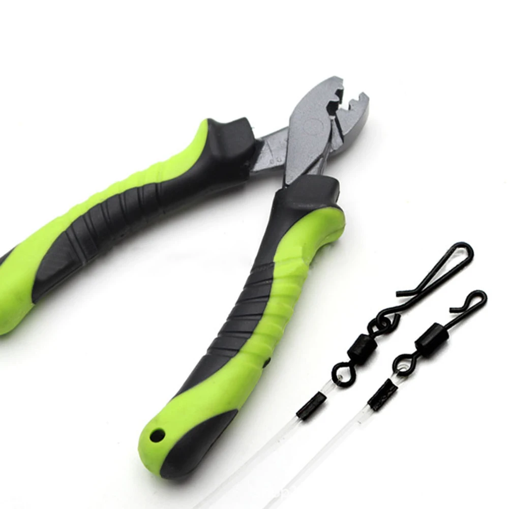 

Carp Fishing Tools Multifunction Scissor Crimping Plier High carbon steel Non-slip Fishing Line Cutter for Grip Hooks Split Ring